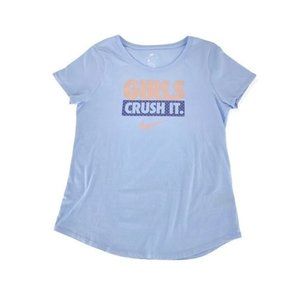 Nike Girls “Crush It" Graphic Tee - Royal Blue | Girls XL